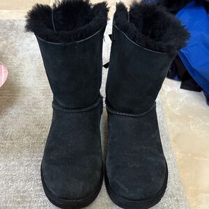 Ugg Black Fur-Lined Boots